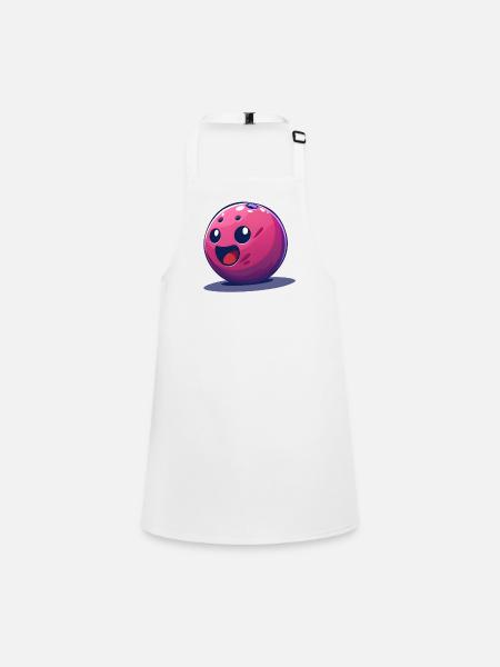 Children's Bowling - Children's Apron - white - Front