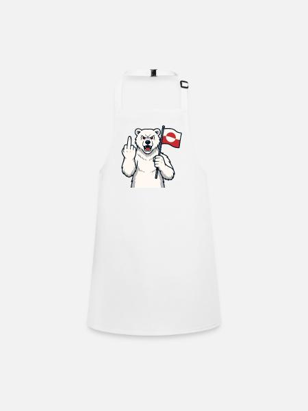 Greenland Is Not For Sale - Children's Apron - white - Front