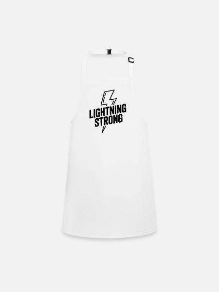 Lightning Strong - Tablier Enfant - blanc - Devant