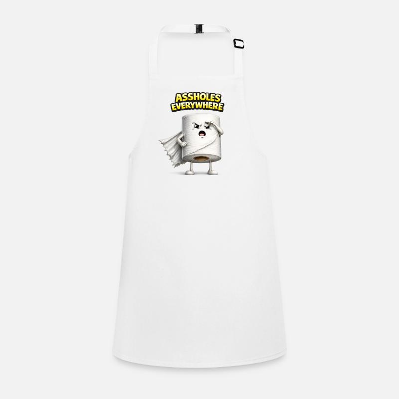 Assholes Everywhere 3D Humor Design Children's Apron
