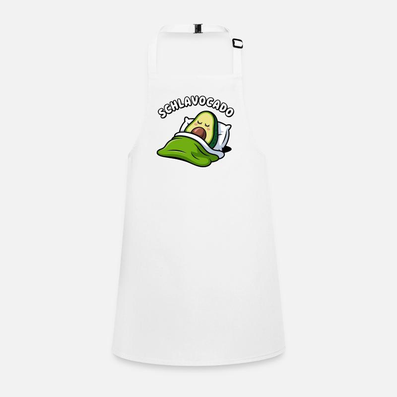 Schlavocado Kawaii Avocado Sleeping Pun Children's Apron