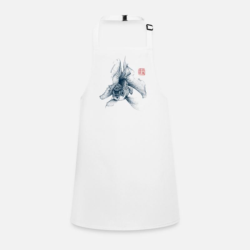 Poisson rouge avec tampon kanji Tablier Enfant