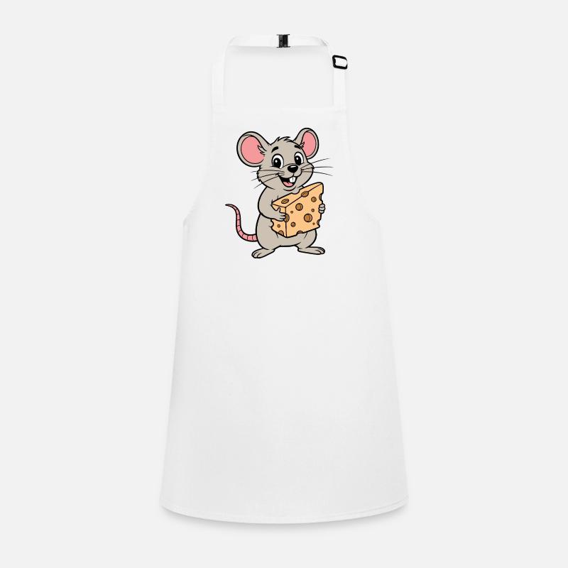 Cheeky Mouse Cartoon with Cheese Children's Apron