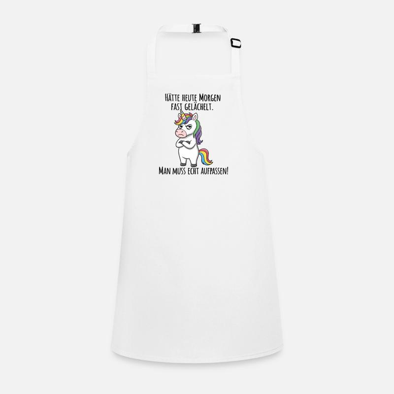 Almost Smiled – Grumpy Unicorn Morning Grouch Children's Apron