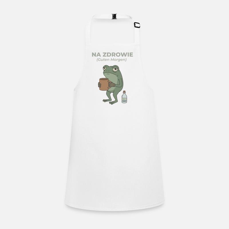 Frog Na zdrowie Café & Vodka Humour Tablier Enfant