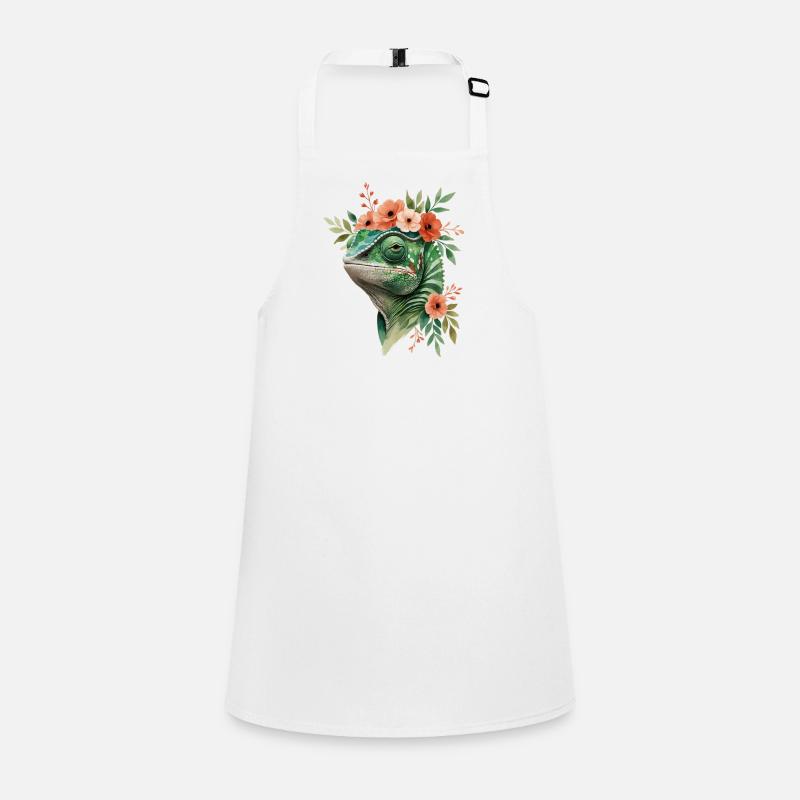 Couronne de fleurs avec caméléon Tablier Enfant