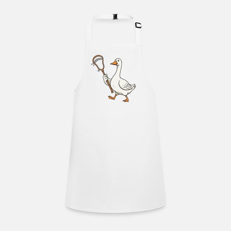 Lacrosse Duck with Net Children's Apron