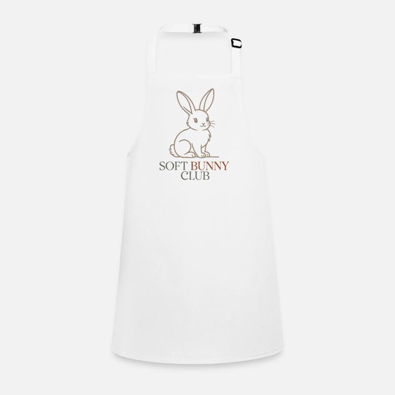 Soft Bunny Club Cute Easter Bunny Design Bunny Logo Children's Apron