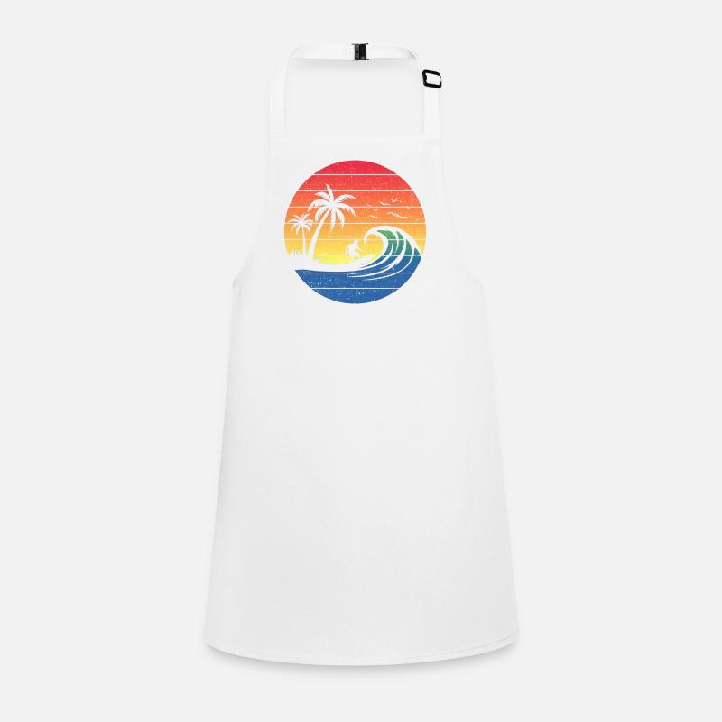 Cercle de Surf du Coucher du Soleil Tablier Enfant