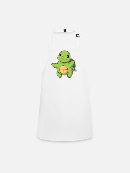 Tortue Tortues - Tablier Enfant - blanc - Devant