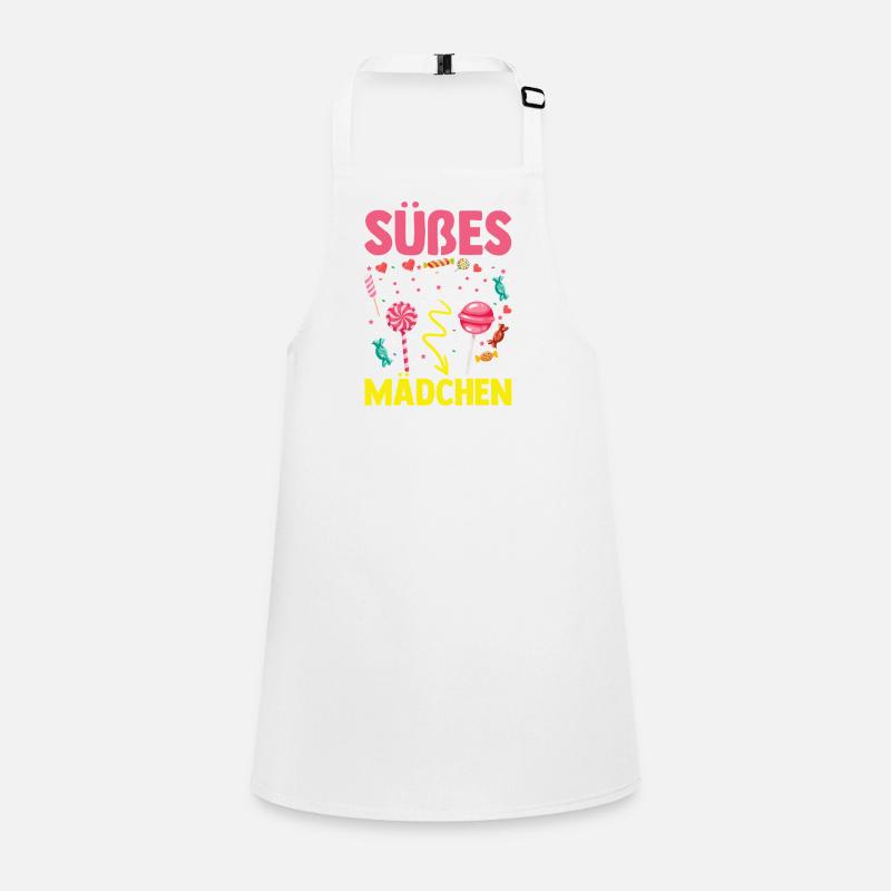 Fille mignonne gourmande par les sucreries Tablier Enfant