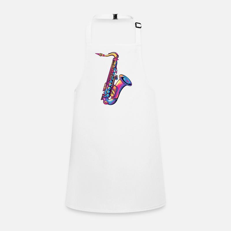 Neon Saxophone Color Spectrum Children's Apron