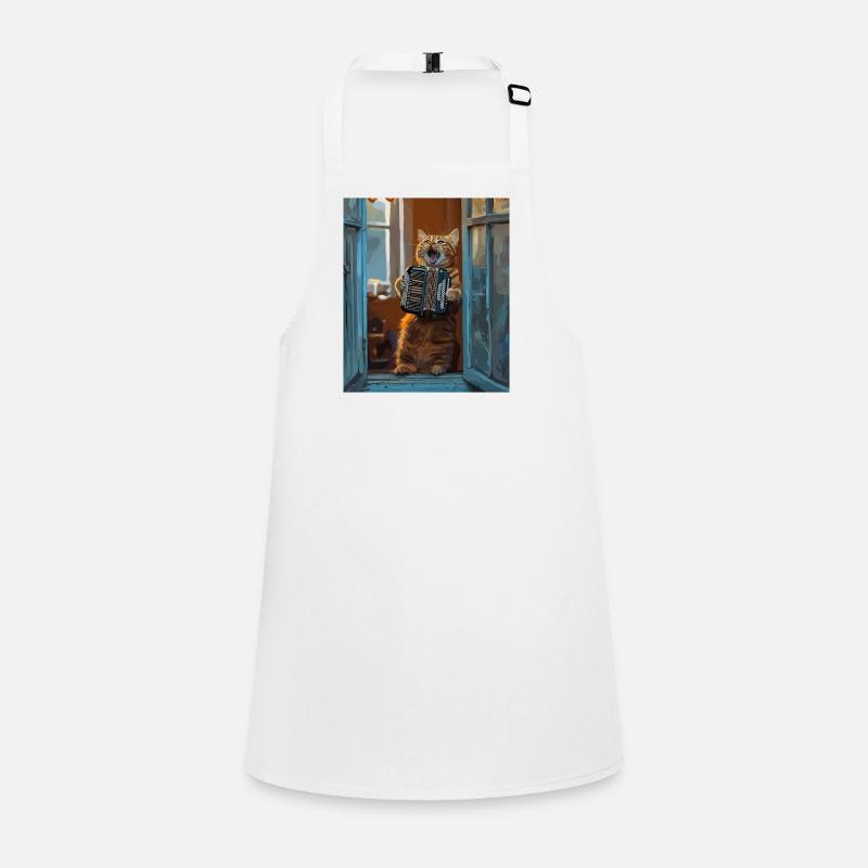 Window cat with accordion Children's Apron
