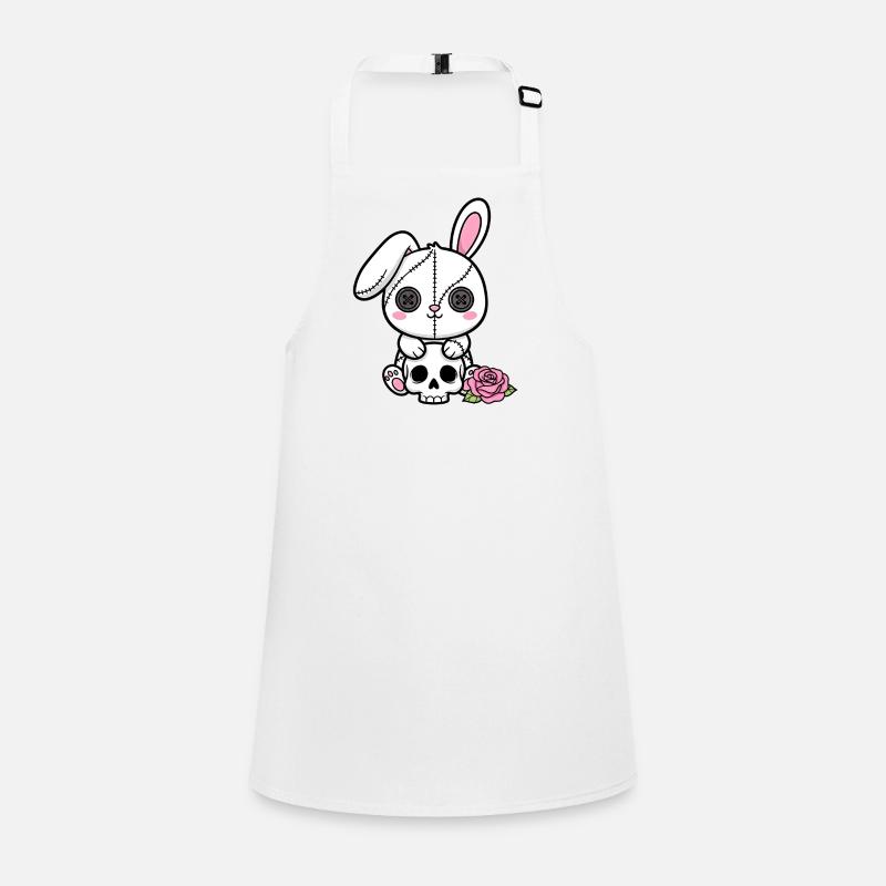 Goth Bunny Horror Rabbit Gothic Gruselig Gruselig Schürze für Kinder