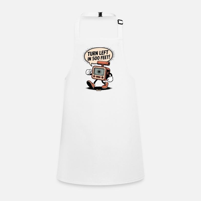 Navigation device with turning hint Children's Apron