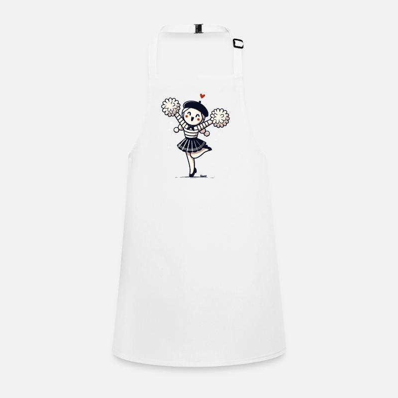 Mignonne fille avec des pompons pantomime Tablier Enfant