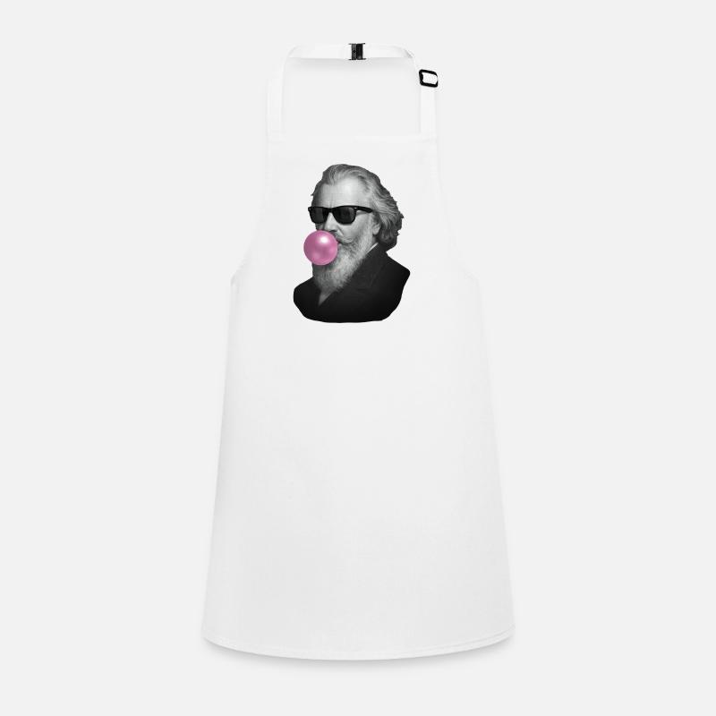 Un gentleman gris avec du chewing-gum rose Tablier Enfant