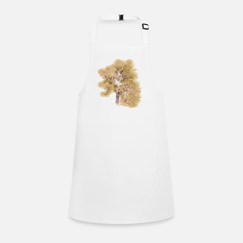 Conifer Natural Tree Art Painting Children's Apron