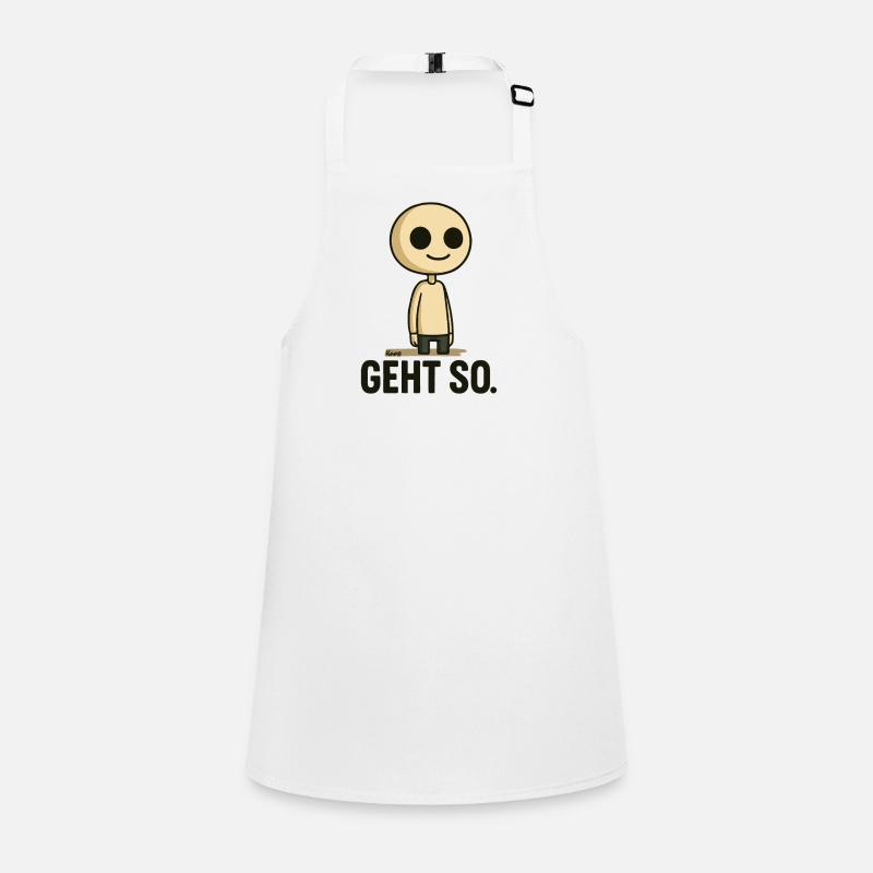 Geht so Cartoon Minimal Schürze für Kinder