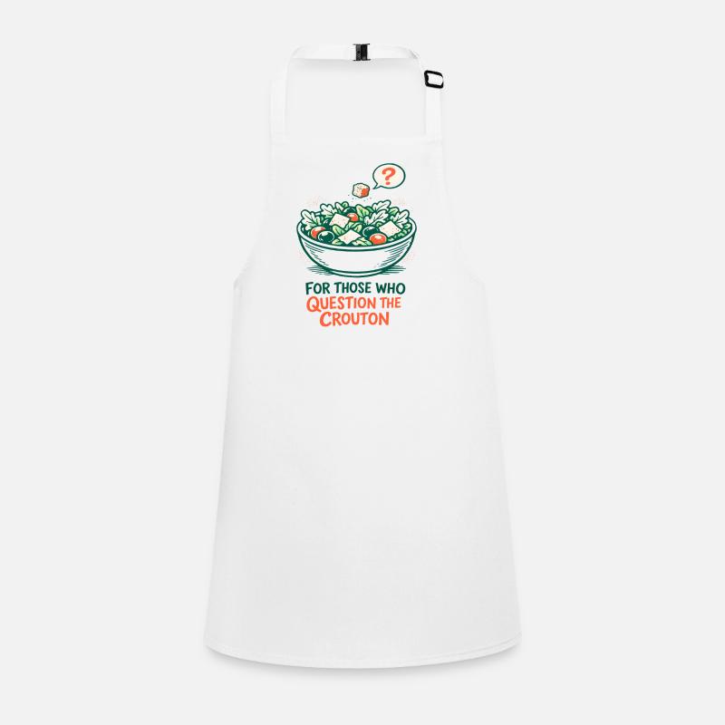 Crouton Doubt | Salad Humor Keto Children's Apron