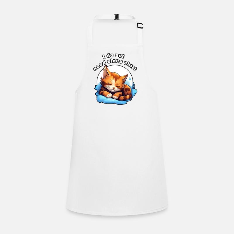 Sleepless Cat on Clouds Sleep Shirt Children's Apron
