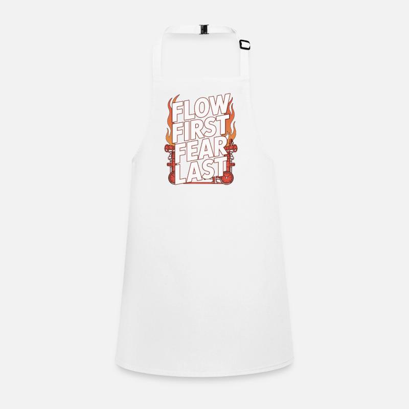 Fire Engineer Flow First Fear Last Fire Department Schürze für Kinder