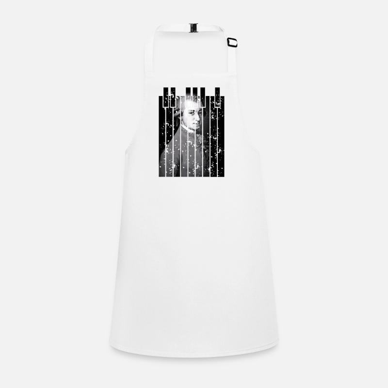 Glitch Mozart Art classique du portrait Tablier Enfant