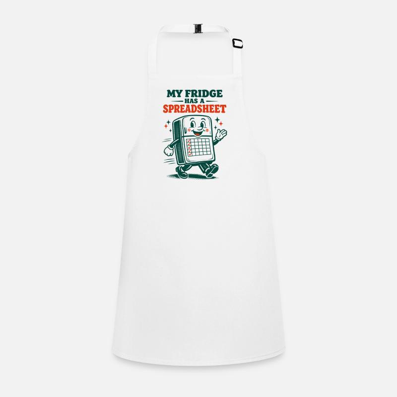 Refrigerator with table | Meal Prep Humor Children's Apron