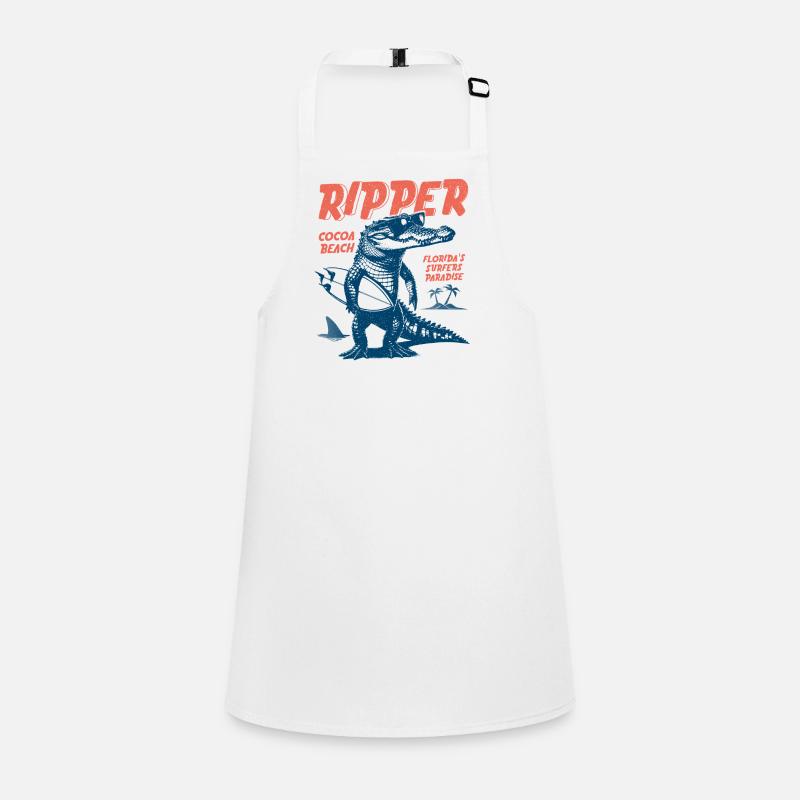 Ripper Surfer Croc Beach, Cocoa Beach, Floride Tablier Enfant