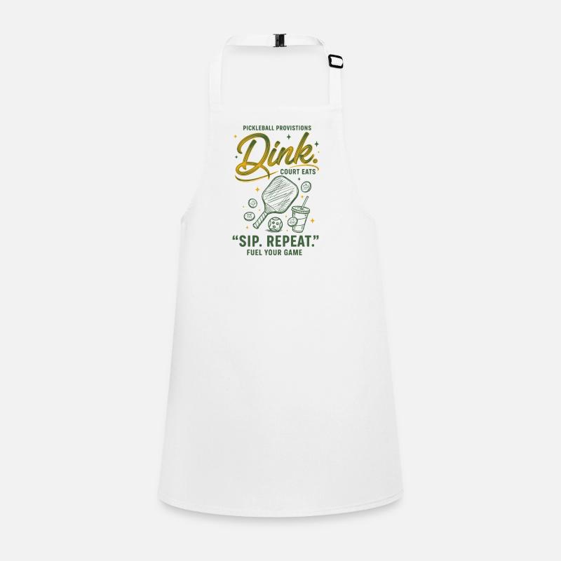 Pickleball Funny Player Dink Sip Repeat Love Children's Apron