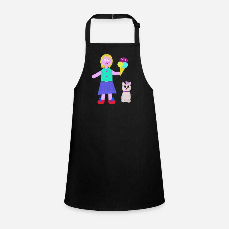 Eiscreme-Mädchen Eiscreme Eiswaffel Children's Apron