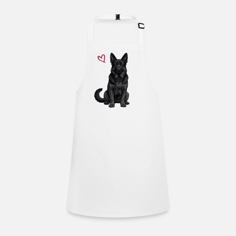 Black German Shepherd Children's Apron