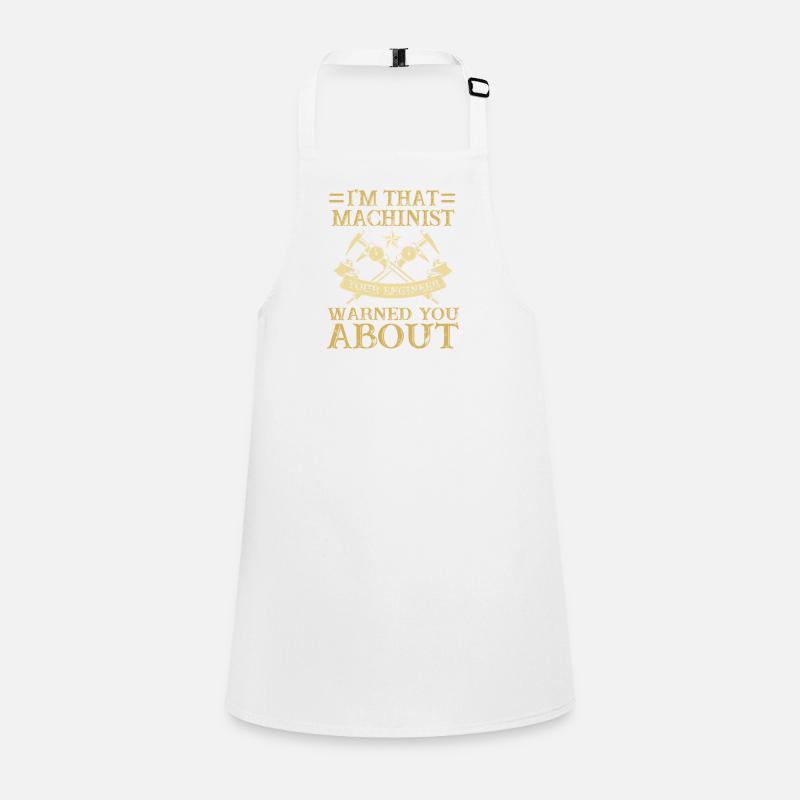 Cutting machine operator turner milling cutter CNC machinist Children's Apron