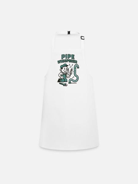 Pipe Whisperer | Plumber Pipe Humor - Children's Apron - white - Front