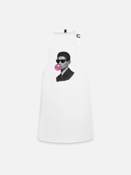 Franz Kafka Chewing Gum - Children's Apron - white - Front