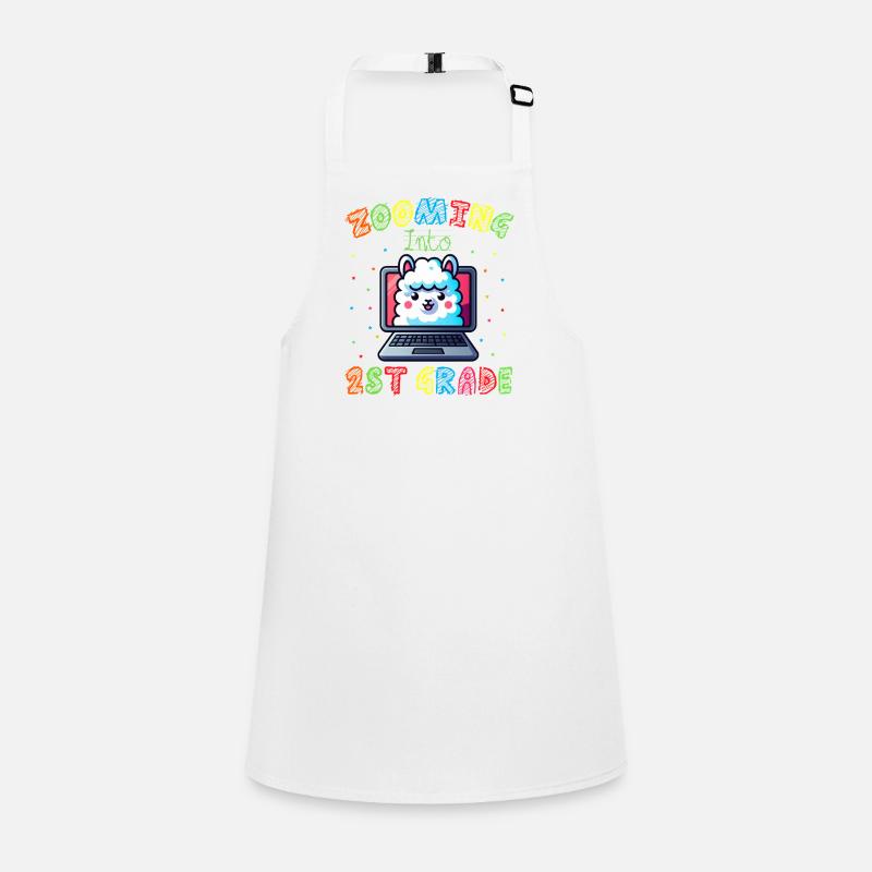 Rainbow Llama on Screen Children's Apron