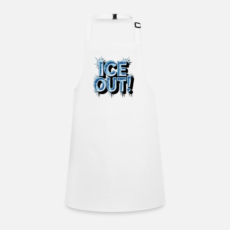 Eisblau Textur Design Children's Apron