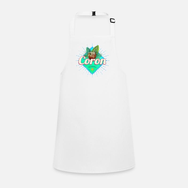 Coron Insel auf den Philippinen Kokosnuss Souvenir Tablier Enfant