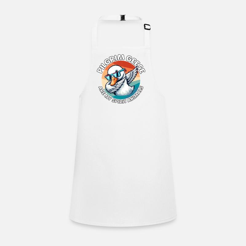 Funny Pilgrim Goose Sayings Children's Apron