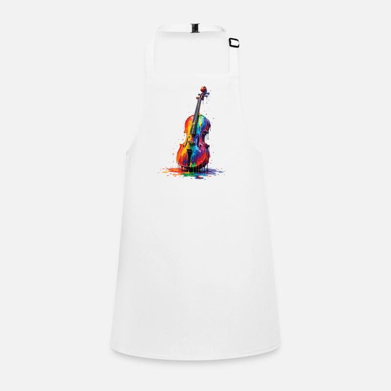 Viola with dripping paint Children's Apron