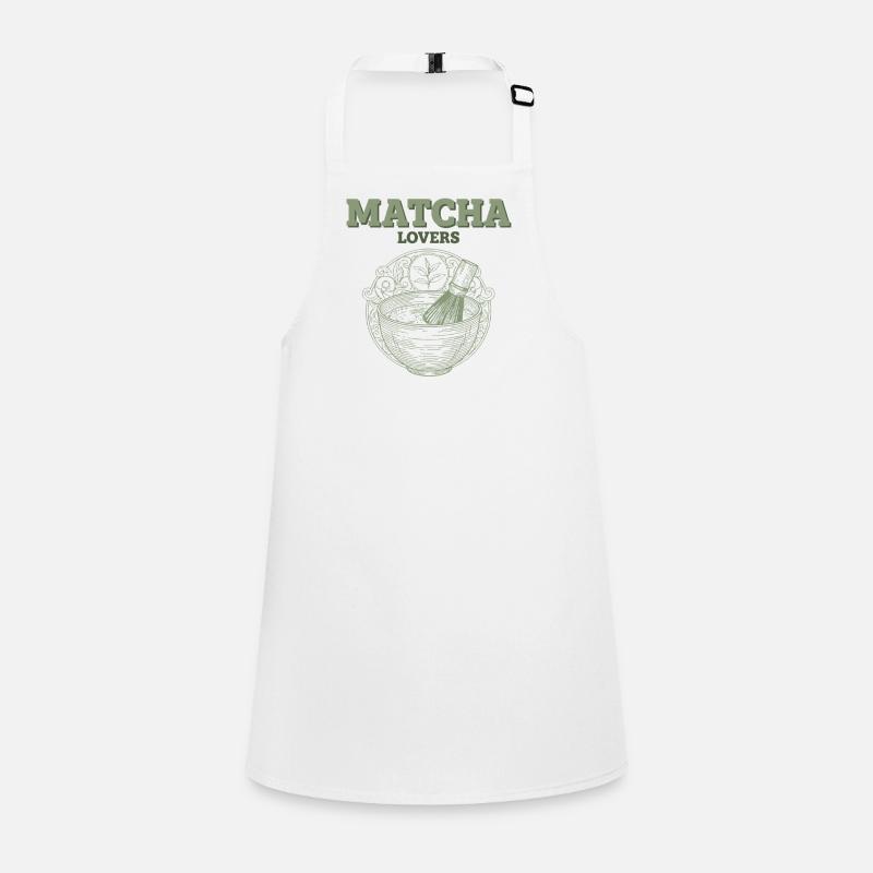 Matcha Lovers Grüner Tee Matcha Tee Matcha Bowl Schürze für Kinder