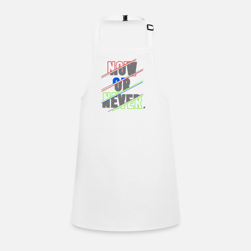 Now ore Never Lettering Children's Apron