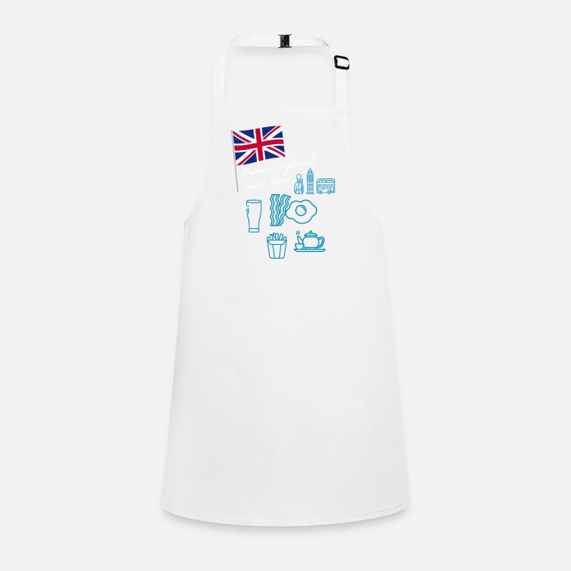 EXANGLIA (Texte Bleu + Blanc) Tablier Enfant