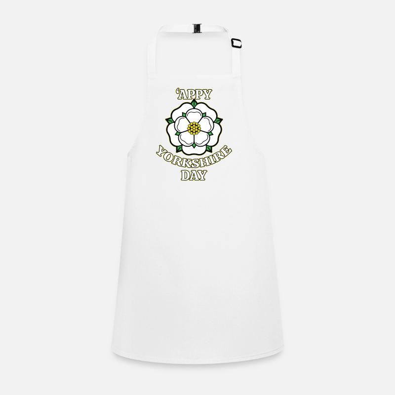 Bonne journée du Yorkshire, comté de White Rose Tablier Enfant