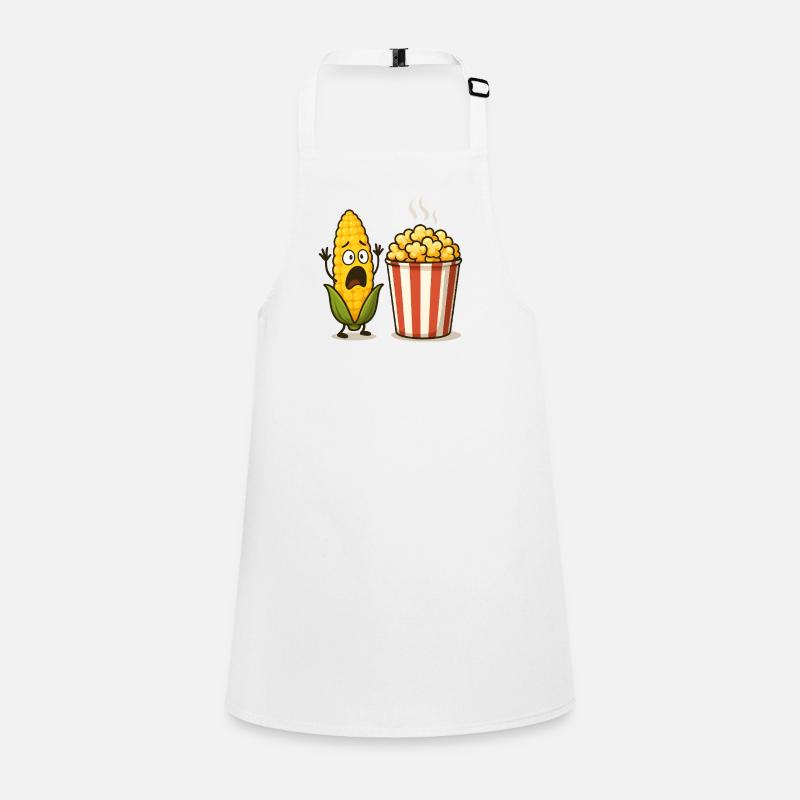 Shocked Corn Popcorn Children's Apron