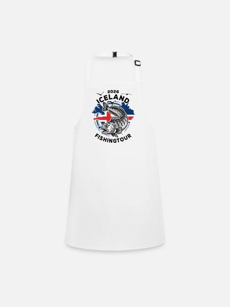 Iceland Fishing Tour | 2026 Sea Wolf - Children's Apron - white - Front