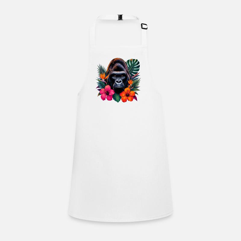 Floraison tropicale du gorille Tablier Enfant