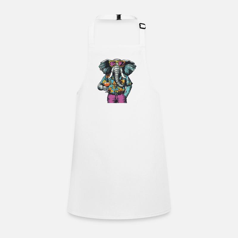 Elephant Comic Funny Holiday Tablier Enfant