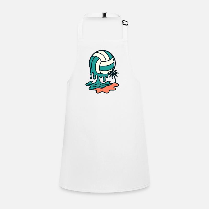 Dripping Beach Volleyball Children's Apron