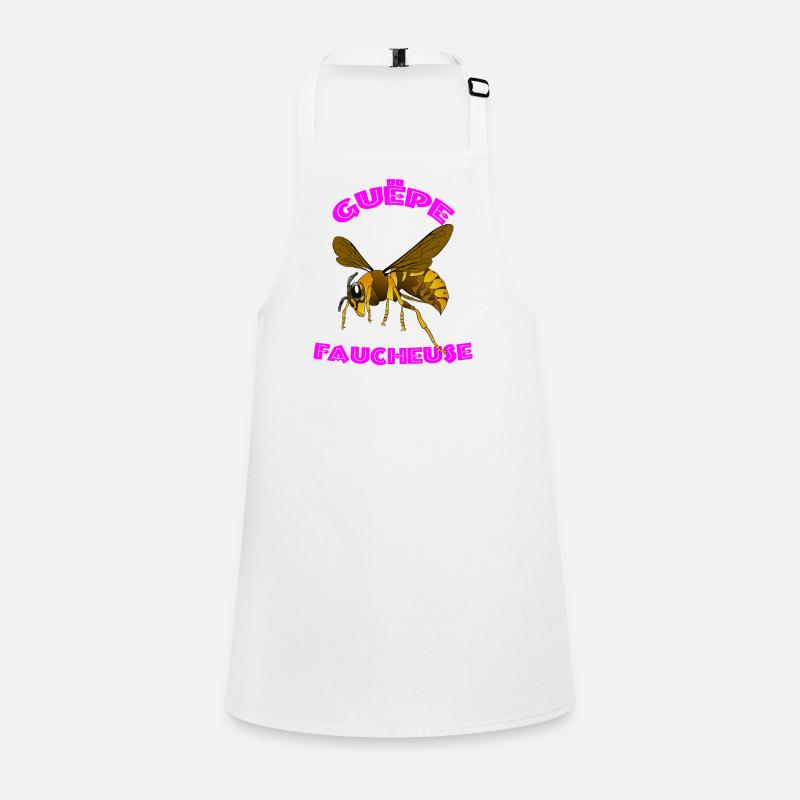 Guêpe Faucheuse Vectorielle - Design Arqué rose  Tablier Enfant